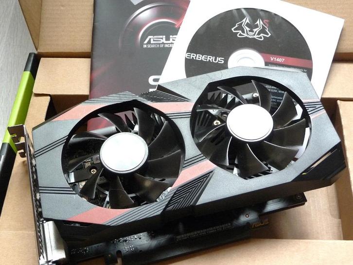 ASUS Cerberus GeForce GTX 1050 Ti, Computers en Software, Videokaarten, Gebruikt, Nvidia, PCI, GDDR5, HDMI, DisplayPort, DVI, Ophalen of Verzenden