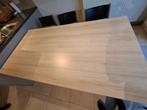 Licht eiken tafel en 6 stoelen, Huis en Inrichting, Tafels | Eettafels, Ophalen, Gebruikt, Eikenhout, 50 tot 100 cm