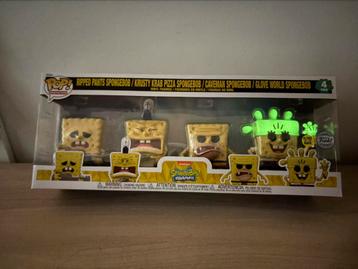 Spongebob 4-Pack Funko Pop! (GITD Special Edition beschikbaar voor biedingen