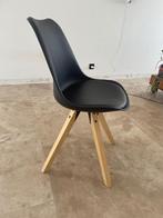 Te koop: 6 zwarte kuipstoelen met kussen  – als nieuw, Huis en Inrichting, Stoelen, Ophalen, Zwart, Hout, Nieuw
