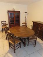 eetkamer, Maison & Meubles, Salles à manger complètes, Enlèvement, Utilisé, Rustiek, 4 à 6 chaises