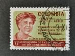 Colombie 1964 - Eleanor Roosevelt - Droits de l'homme, Affranchi, Amérique du Sud, Enlèvement ou Envoi