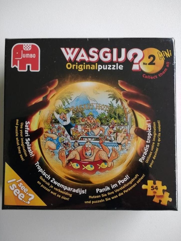 * Puzzel (nieuw) - 54 - Jumbo - Wasgij mini 2 - Tropisch Zwe, Hobby en Vrije tijd, Denksport en Puzzels, Nieuw, Legpuzzel, Minder dan 500 stukjes