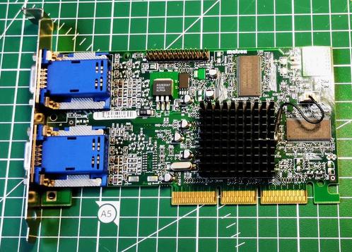 Matrox G45+MDHA16DLXB G450 Dual VGA AGP, Informatique & Logiciels, Cartes vidéo, Comme neuf, Matrox, AGP, VGA, Enlèvement ou Envoi