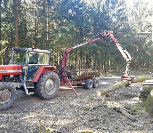 Vends remorque forestière articulée double poutres Nokka, Doe-het-zelf en Bouw, Overige Doe-Het-Zelf en Bouw, Gebruikt, Ophalen