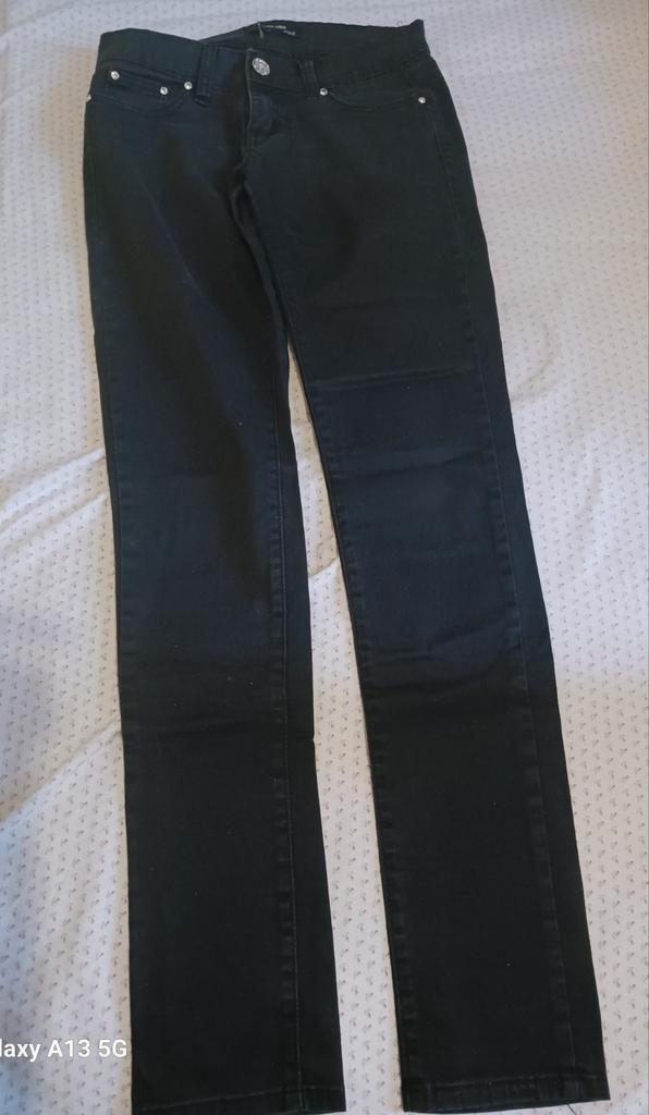 Zwarte Jeans broek, Kleding | Dames, Spijkerbroeken en Jeans, Gedragen, Overige jeansmaten, Zwart, Ophalen of Verzenden