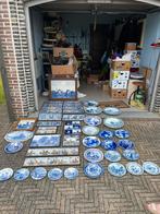 Grand lot de carreaux bleus de Delft, cadres, enseignes, Antiquités & Art, Enlèvement ou Envoi
