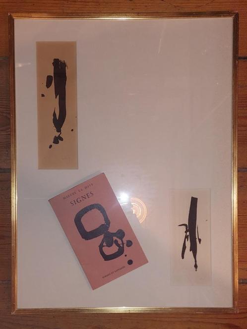 Lismonde & Marcel La Haye - Signes / Tekens, Antiquités & Art, Art | Peinture | Abstraite, Enlèvement ou Envoi