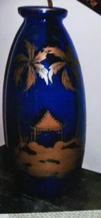 1 grote kobalt blauwe vaas, Ophalen