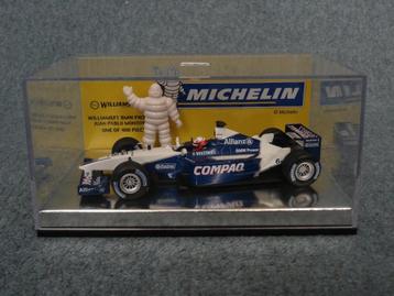 F1 BMW Williams FW23 Montoya zeldzame MICHELIN uitgave, Enlèvement ou Envoi, Utilisé, Voiture, MiniChamps