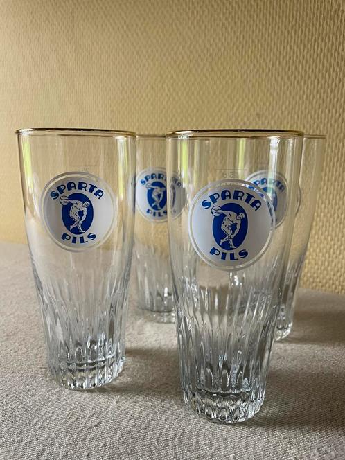 4 bierglazen Sparta Pils 25 cl 2€/4 glazen, Verzamelen, Biermerken, Gebruikt, Glas of Glazen, Overige merken, Ophalen of Verzenden