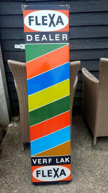 Emaillebord van Flexa  beschikbaar voor biedingen