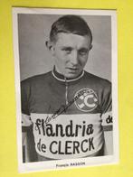 wielerkaart  1967  team flandria  francis rasson  signe, Sport en Fitness, Verzenden, Zo goed als nieuw