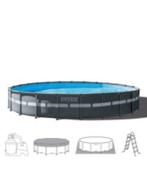 Intex opbouwzwembad - 732cm x 132cm, Tuin en Terras, Zwembaden, Rond, Gebruikt, Opzetzwembad, Ophalen