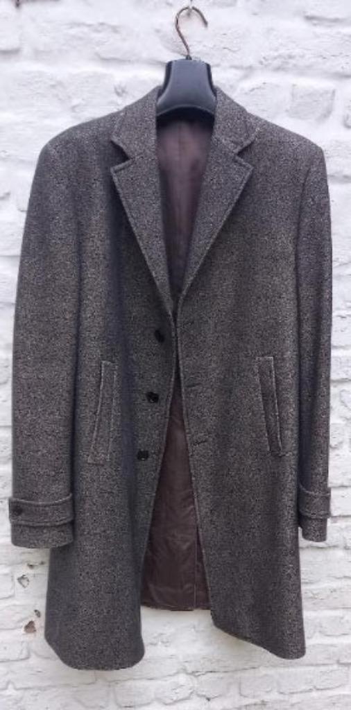 GIANFRANCO FERRE JEAN 3/4 lange jas L, Kleding | Heren, Kostuums en vesten, Gedragen, Maat 52/54 (L), Grijs, Ophalen of Verzenden