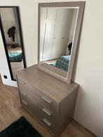 Dressoir + 2 nachtkastjes + spiegel(apart of samen), Huis en Inrichting, Slaapkamer | Nachtkastjes, Ophalen, Overige materialen