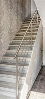 Inox trapleuning / balustrade   (reeds gedemonteerd), Doe-het-zelf en Bouw, Ophalen, Zo goed als nieuw, Trap