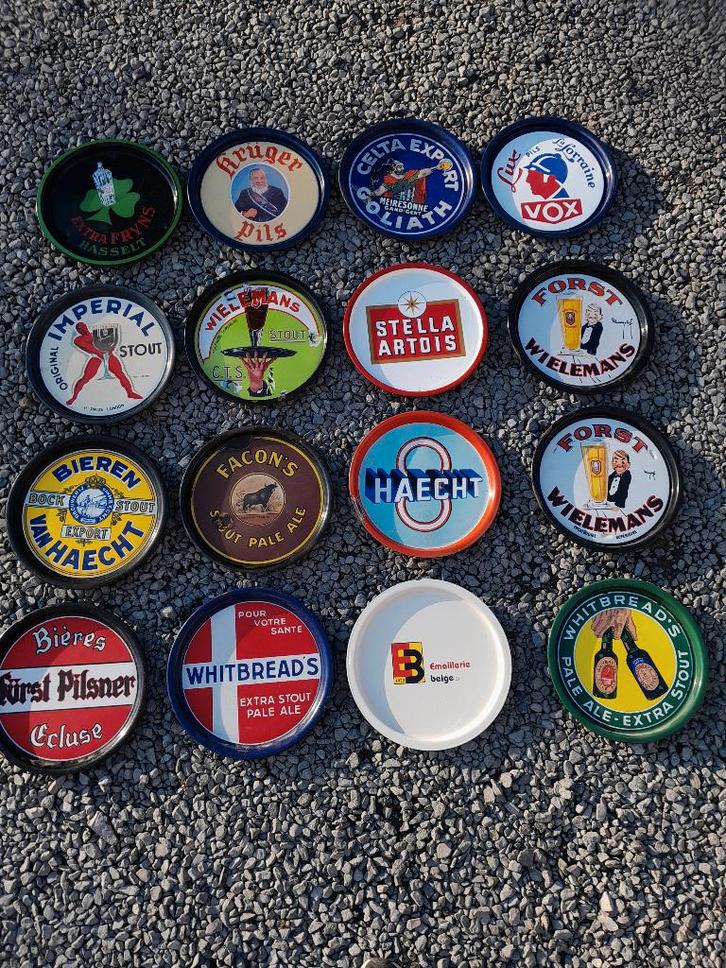 plateaux émaillé, Collections, Marques & Objets publicitaires, Utilisé, Panneau publicitaire, Enlèvement ou Envoi