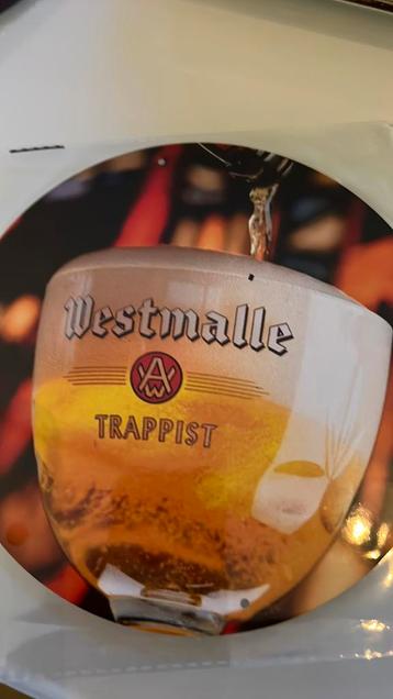 Reclamebord vintage Westmalle (rond) - mancave poolhouse new beschikbaar voor biedingen