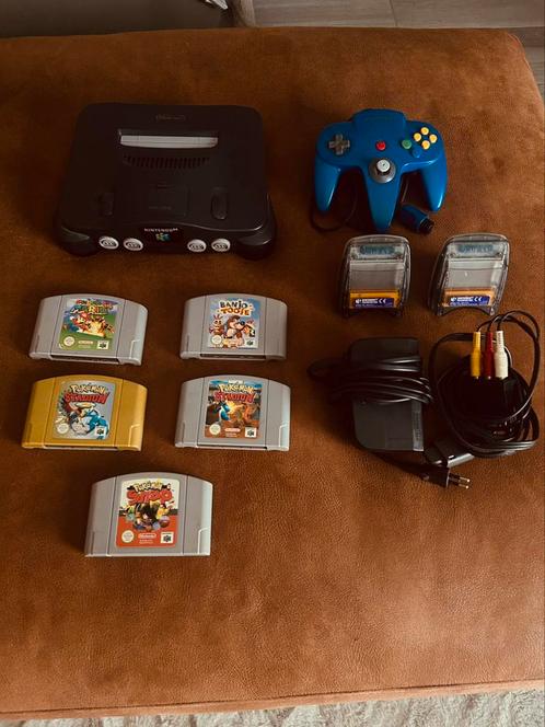 Nintendo 64 Console Bundel + games - Volledig Werkend!, Games en Spelcomputers, Spelcomputers | Nintendo 64, Zo goed als nieuw
