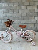 Bandwood kinderfiets + step in pale pink, Ophalen, Zijwieltjes
