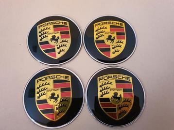Porsche wieldoppen stickers /logo's 》4 x 65 mm beschikbaar voor biedingen