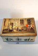 Vintage blikken doos met sleutel Brugge 1964, Verzamelen, Blikken, Ophalen of Verzenden, Gebruikt