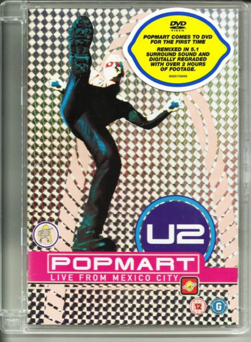 U2 POP MART DVD LIVE VANUIT MEXICO CITY, Cd's en Dvd's, Dvd's | Muziek en Concerten, Zo goed als nieuw, Muziek en Concerten, Alle leeftijden