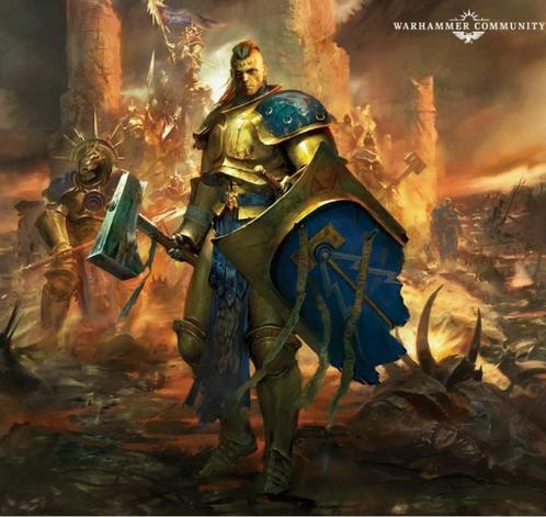 AOS - Figurines Stormcast Eternals cJudicator, Aquilor, Vinc, Hobby en Vrije tijd, Wargaming, Zo goed als nieuw, Warhammer, Figuurtje(s)