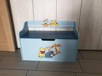 Blauwe houten speelgoedkoffer Winnie the Pooh opbergkoffer, Huis en Inrichting, Woonaccessoires | Kisten, Ophalen of Verzenden