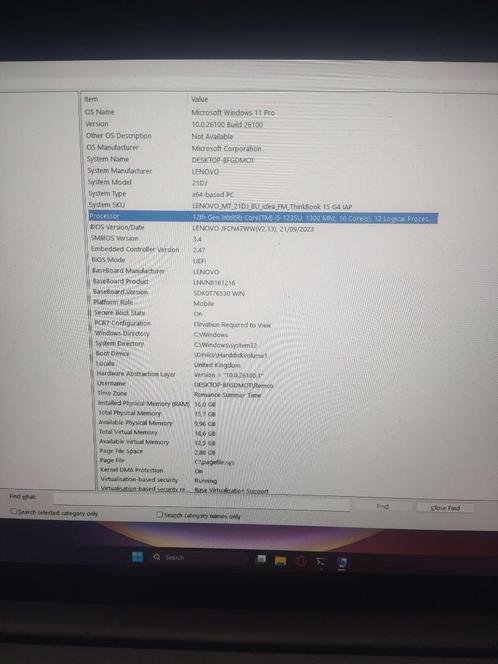 Lenovo Thinkbook 15 G4 IAP, Computers en Software, Windows Laptops, Zo goed als nieuw, 15 inch, SSD, Minder dan 2 Ghz, 16 GB, Qwerty