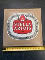 Retro stella artois reclame bord 1977 met zegel, Stella Artois, Zo goed als nieuw, Ophalen