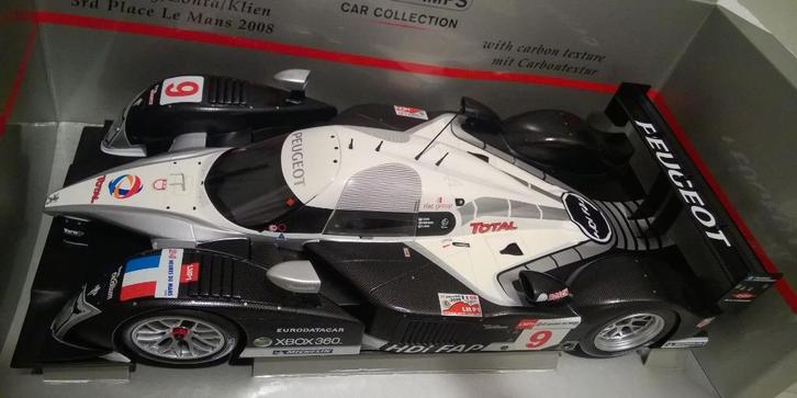 1/18 Peugeot 908 HDI FAP LMP1 3RD Le Mans 2008 Minichamps, Hobby en Vrije tijd, Modelauto's | 1:18, Nieuw, Auto, MiniChamps, Ophalen of Verzenden