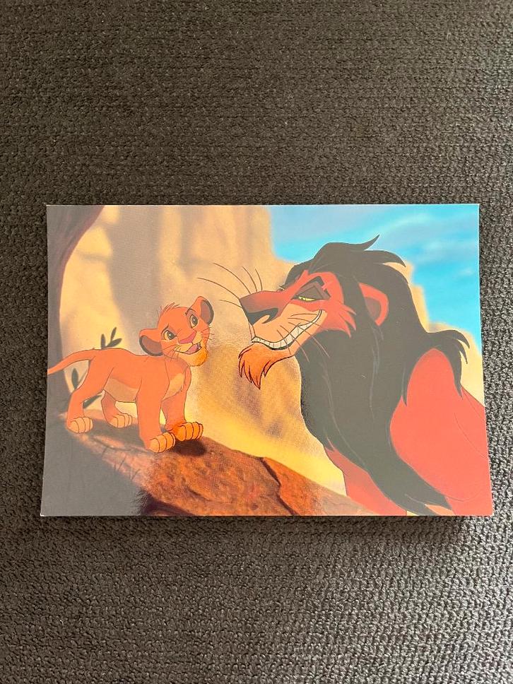 Postkaart The Lion King 'Scar', Verzamelen, Disney, Verzenden