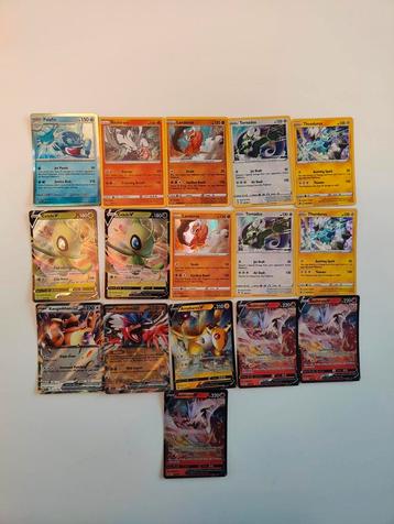 Pokemon Holo + V + EX cards  beschikbaar voor biedingen