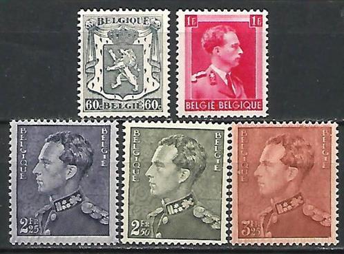 1940 Staatswapen + Leopold III  OBP 527/31**, Postzegels en Munten, Postzegels | Europa | België, Postfris, Orginele gom, Overig