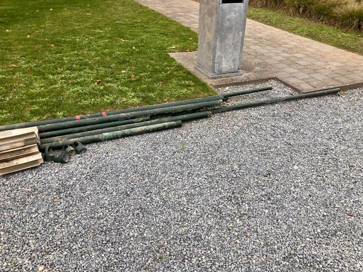 IJzeren palen, Doe-het-zelf en Bouw, Metalen, Gebruikt, IJzer, Ophalen