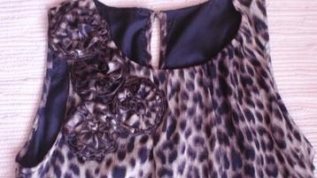 Stijlvol jurkje luipaardprint - VILA - maat S beschikbaar voor biedingen