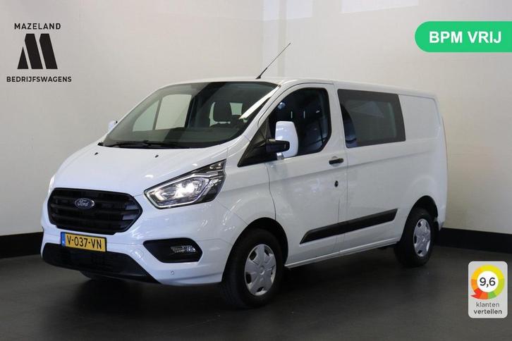 Ford Transit Custom 2.0 TDCI Dubbele Cabine EURO 6 - Airco -, Auto's, Bestelwagens en Lichte vracht, Bedrijf, ABS, Airconditioning
