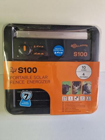Schrikdraadapparaat Solar S100 incl. 12V batterij  - Nieuw beschikbaar voor biedingen