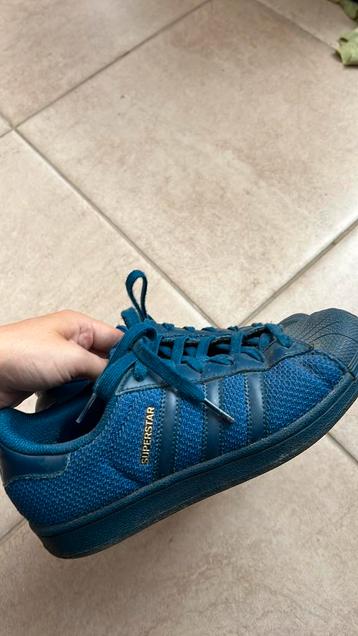 Adidas Superstar mt. 38, Enlèvement ou Envoi, Porté, Bleu, Adidas Superstar