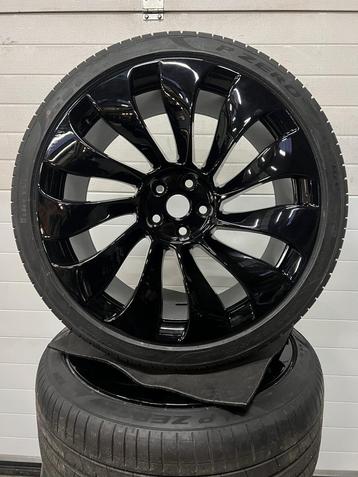 TESLA MODEL Y VELGEN 21 INCH ZOMERBANDEN NIEUW UBER TURBINE