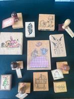 Prachtige collectie houten stempels., Hobby en Vrije tijd, Houten stempel, Ophalen of Verzenden, Zo goed als nieuw