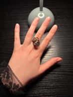 Zilveren ring met grote bergkristal (Clear Quartz steen), Avec pierre précieuse, Enlèvement, Utilisé, Argent