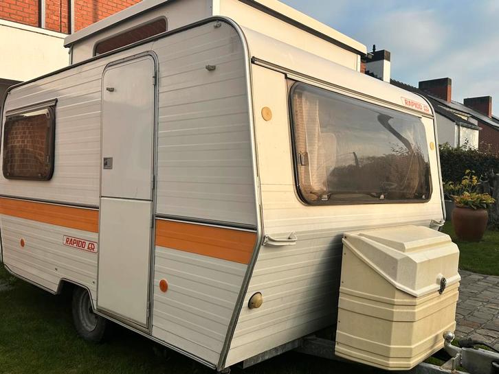 Retro Vintage Hefdak Caravan Rapido Golf 400kg 1975, Caravans en Kamperen, Caravans, Particulier, tot en met 4, tot 500 kg, Standaardzit