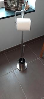 Een wchouderbortel en wc papier al ineen stuk kleur zilver, Ophalen