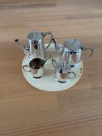 Verzilverd koffie en thee set, Antiek en Kunst, Antiek | Servies compleet, Ophalen of Verzenden
