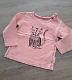 Noppies roze longsleeve met kat 74, Meisje, Ophalen of Verzenden, Zo goed als nieuw, Noppies