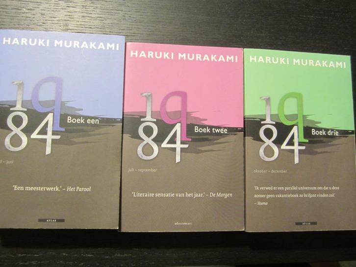 1q84  -Haruki Murakami- Deel 1+2+3 Paperback, Boeken, Literatuur, Ophalen of Verzenden