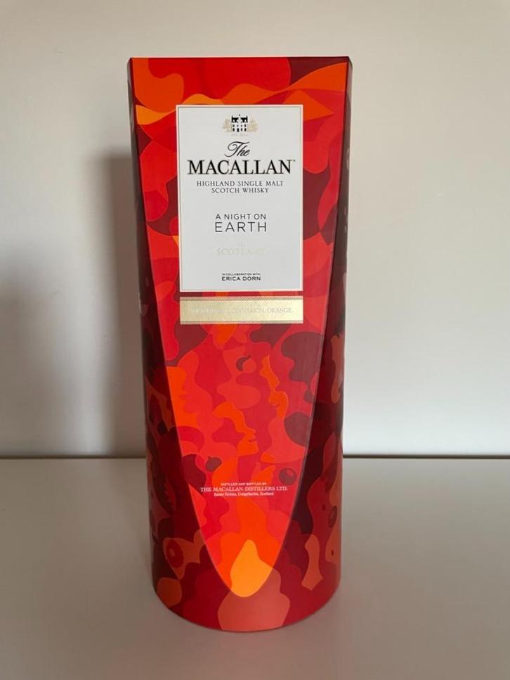 Macallan A night on Earth in Scotland, Verzamelen, Wijnen, Nieuw, Overige typen, Vol, Ophalen of Verzenden